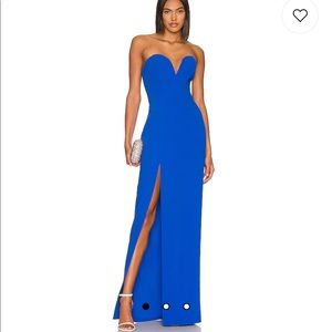 x REVOLVE Cherri Gown in Cobalt - Amanda Uprichard